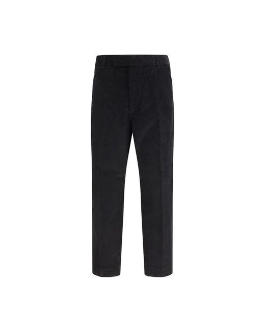 Thom Browne Black Cotton Chino Pants for men