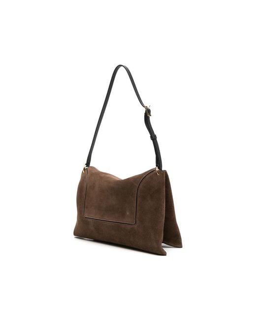 Wandler Brown Shoulder Bag Penelope Slouch Suede