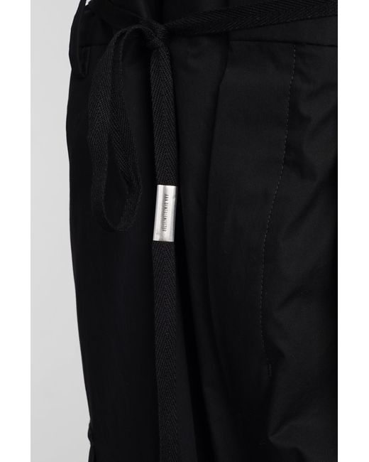 Ann Demeulemeester Pants In Black Cotton for men