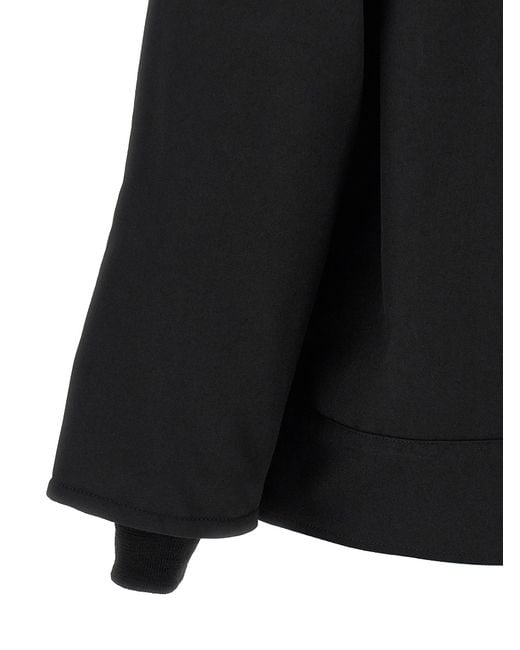 Comme des Garçons Black Polyester Full-Length Jacket Clothing for men