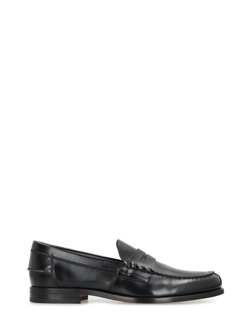 Tod's Black Loafers Patent Leather for men