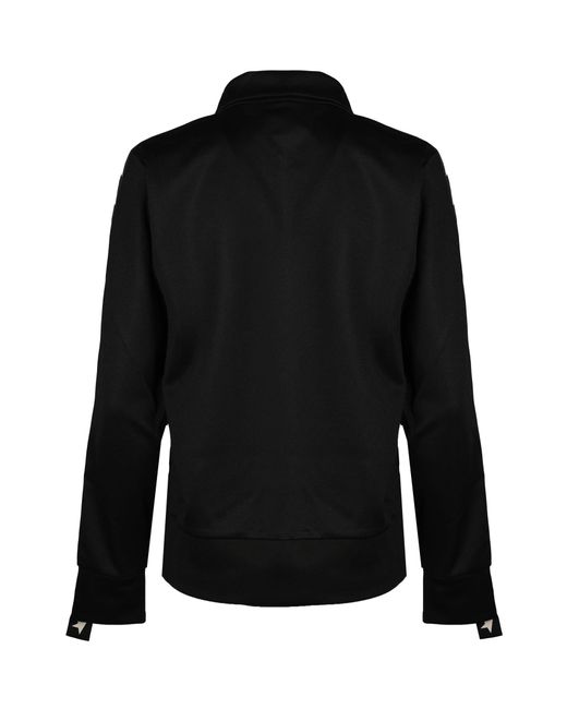 Golden Goose Deluxe Brand Black Sweatshirt With Zip With White Stars