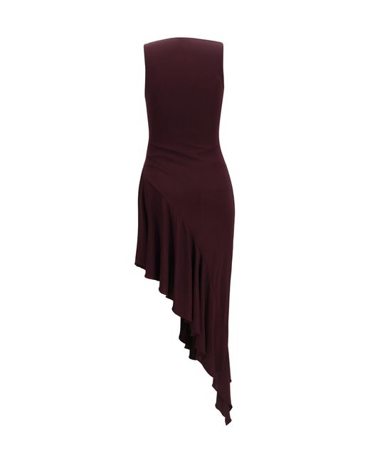 Alaïa Purple Jersey Dress Viscose