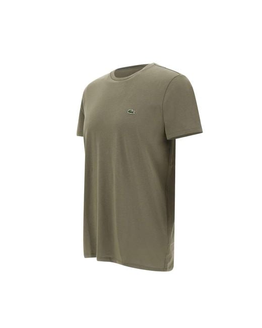 Lacoste Green Cotton T-Shirt
