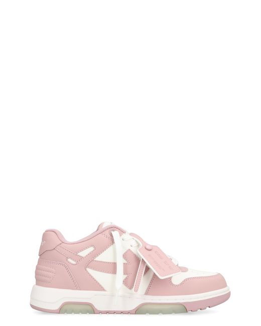 Off-White c/o Virgil Abloh Pink Off- Out Of Office Low-Top Sneakers
