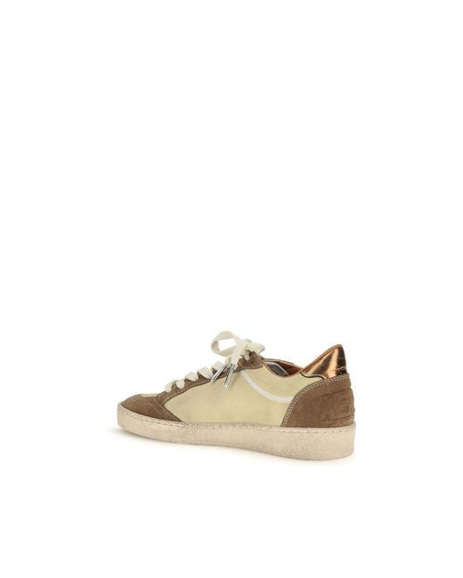 Golden Goose Deluxe Brand Natural Multicolor Calf Leather Bos Taurus Sneakers