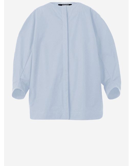 Jacquemus Blue Shirt Cotton