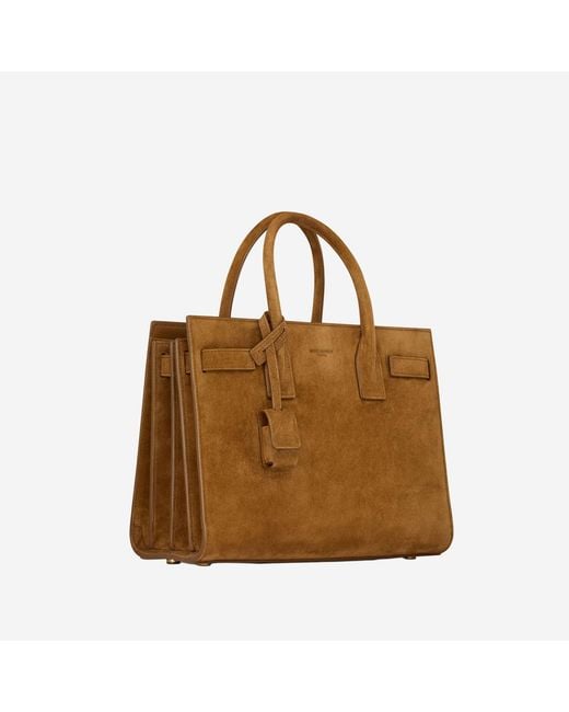Saint Laurent Brown Suede Bag Shoulder