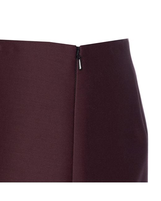 Khaite Purple Jett Skirt