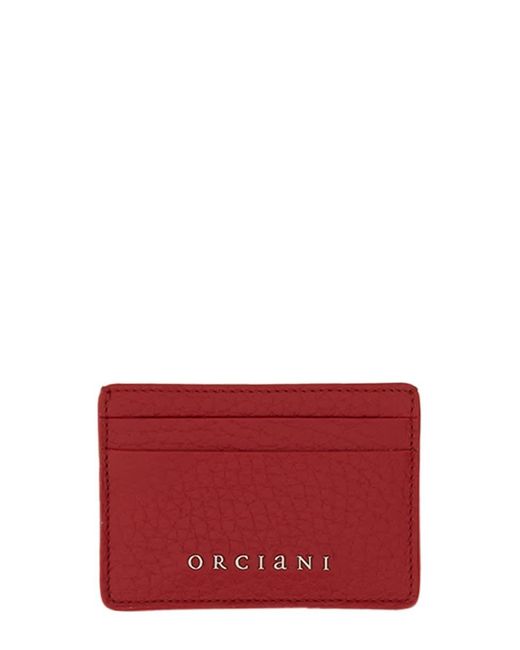 Orciani Red Soft Card Holder