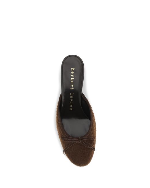 Herbert Levine White Sandals Fur