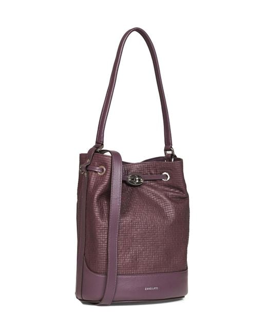 Zanellato Purple Chianti Monda' Small Handbag