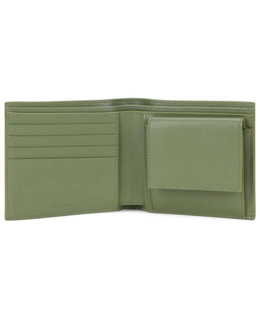 Céline Green Wallet Hammered Leather Calf Skin & Cardholders for men
