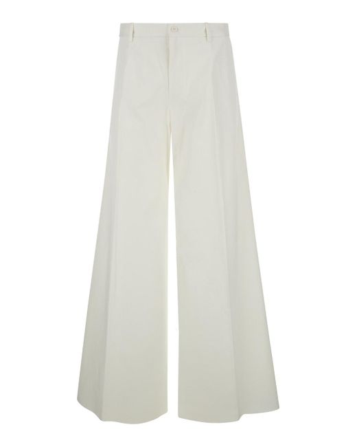 Dolce & Gabbana White Tailored Trousers for men