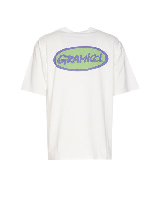 Gramicci White Oval Logo T-Shirt for men