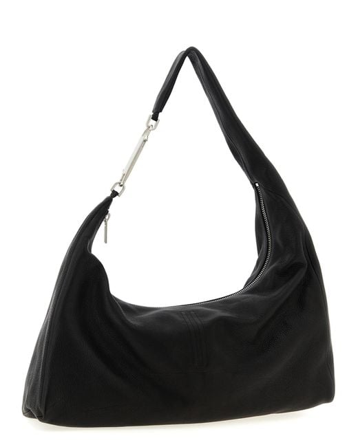 Rick Owens Black Cropped Gemini Shoulder Bag