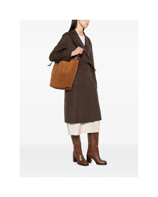 Hereu Brown Shoulder Bags