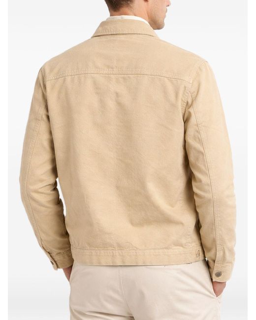 C P Company Natural Jacket Cotton-Linen for men