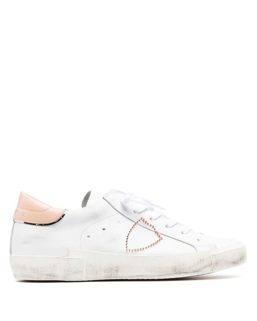 Philippe Model Prsx Low Sneakers - Blanc Rose in White | Lyst