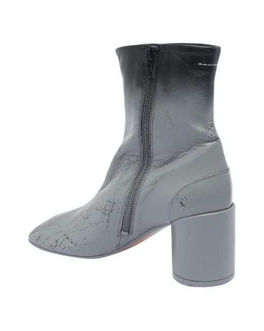 MM6 by Maison Martin Margiela Gray Tabi Booties