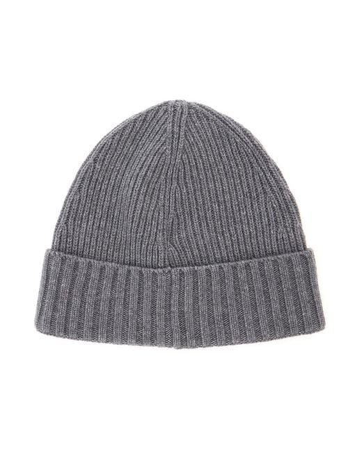 Stone Island Gray Beanie Tech Fabric Hat for men