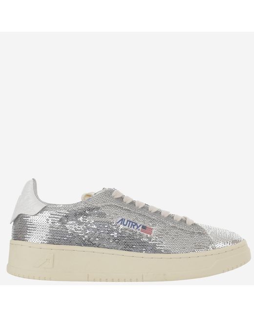 Autry Metallic Dallas Low Sparkling Sneakers Polyester Trainers
