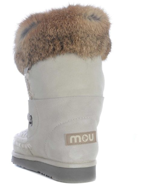 Mou Gray Boots Eskimolace Made