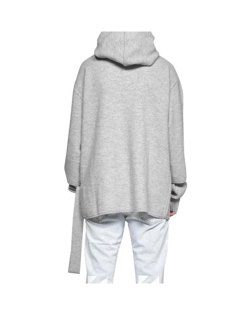 Off-White c/o Virgil Abloh Gray Wool Sweatshirt for men