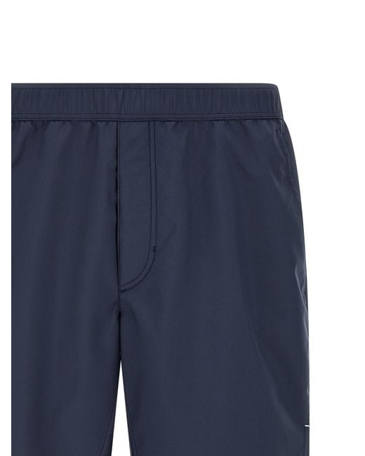 Brunello Cucinelli Blue Polyester Bermuda Shorts for men
