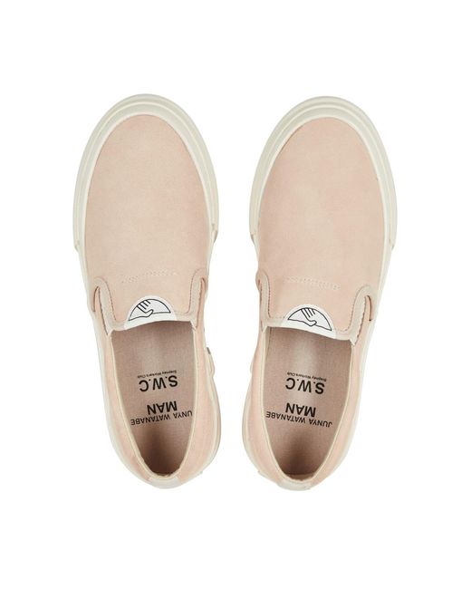 Junya Watanabe White Slip-On Sneakers For for men