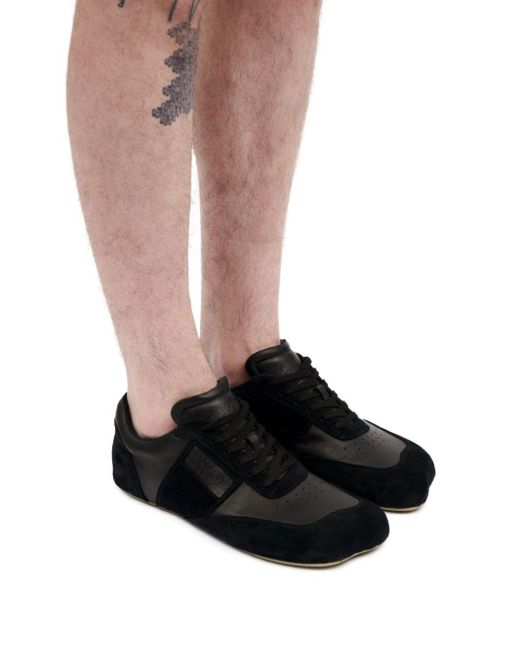 MM6 by Maison Margiela Anatomic Leather Sneakers in Black for Men | Lyst