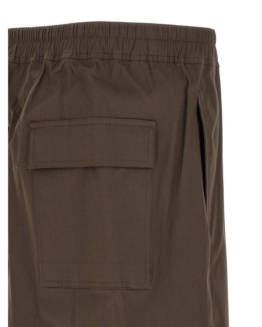 Rick Owens Gray Cotton Bermuda Shorts for men