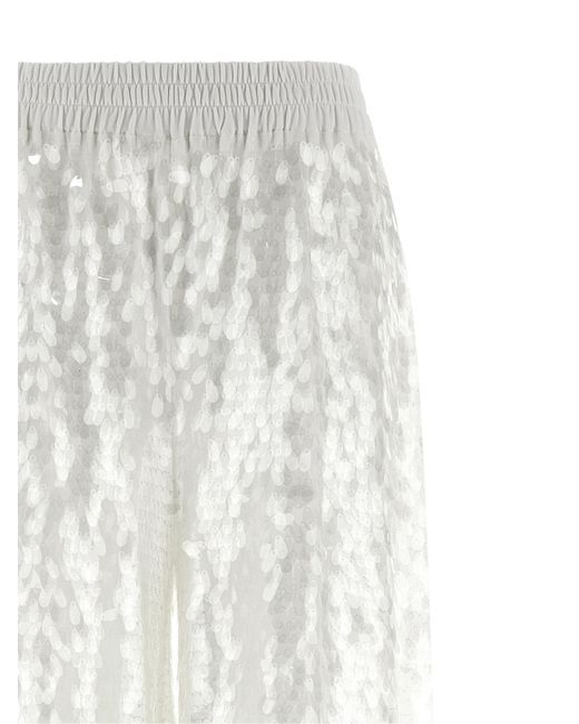 Norma Kamali White Nylon Casual Pants