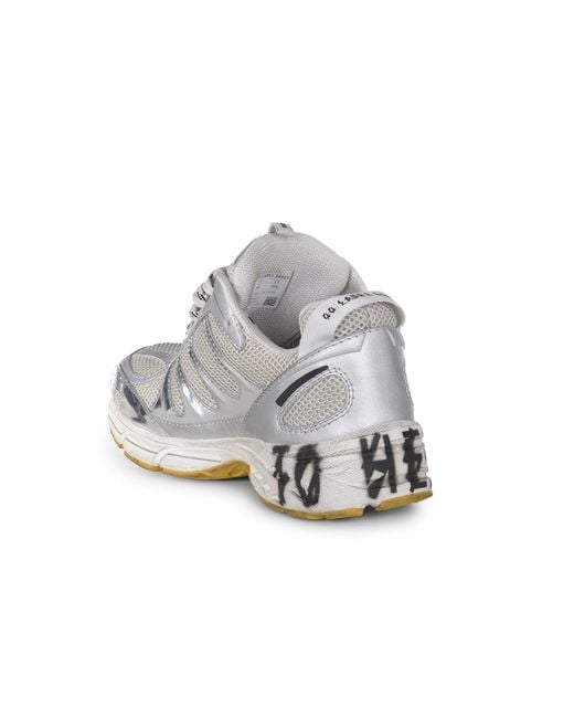 44 Label Group White Sneakers Dragger Made Of Fabric for men