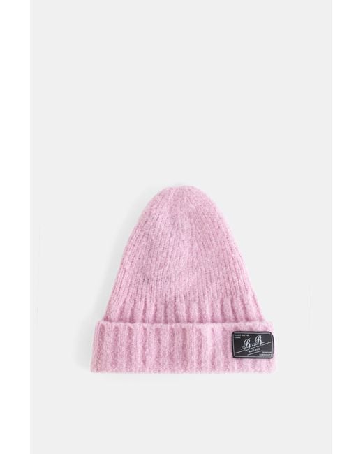 B.B. Wallace Pink Shore Beanie Pale Wool And Cashmere Hat