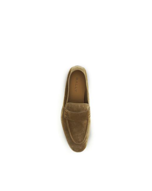 Bally Natural Beige Calf Leather Bos Taurus Slip for men