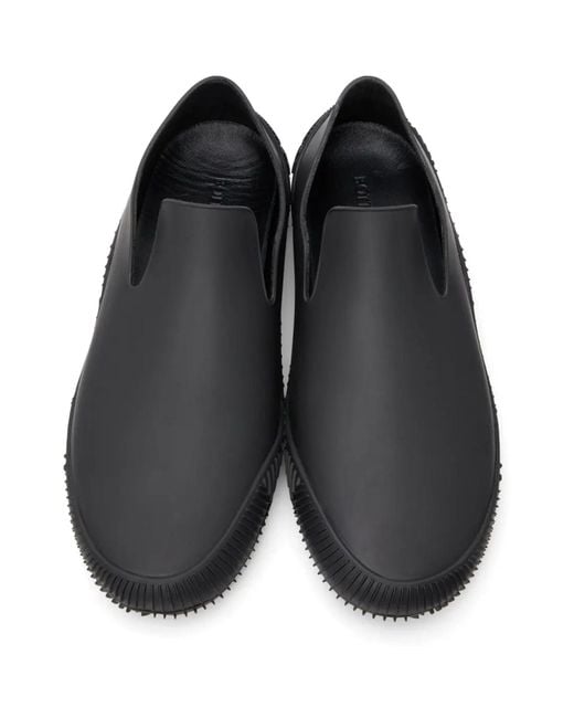 Bottega Veneta Black Matte Rubber Sneakers