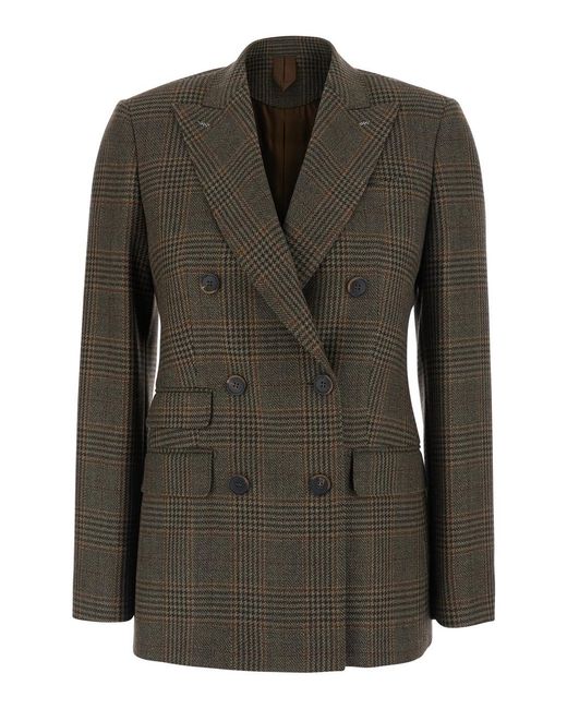 Max Mara Black Jacket Mxmdeserto Wool Blazers