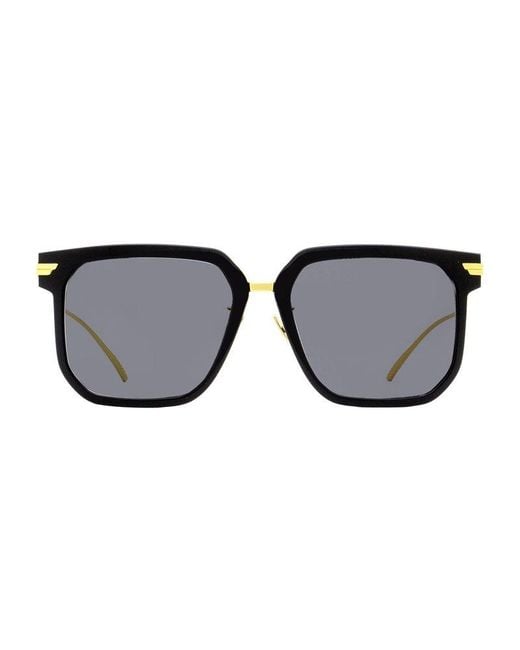 Bottega Veneta Black Sunglasses Square Full Rim, - Frame And Lens Bv1083Sa001