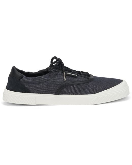 Moncler Black Sneakers Vera Leisure Denim Cotton Trainers
