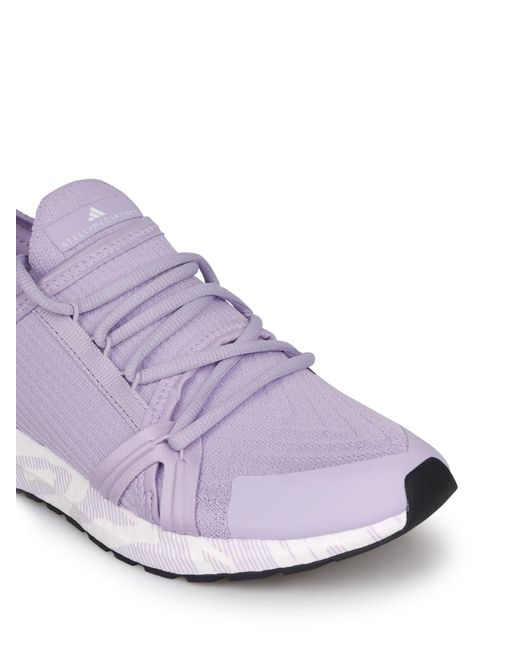 Adidas By Stella McCartney Purple Panelled Lace-Up Sneakers
