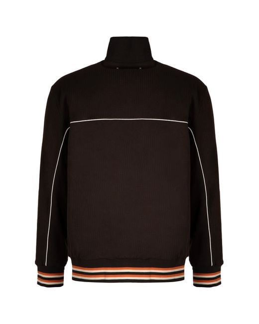 Golden Goose Deluxe Brand Black Otto Cotton Full-Zip Sweatshirt for men