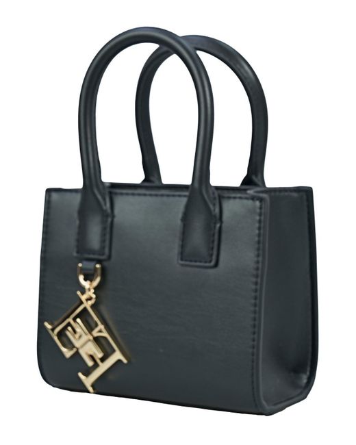 Elisabetta Franchi Mini Shopper Shoulder Bag in Black | Lyst UK