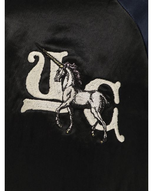 Undercover Black Satin Bomber Jacket