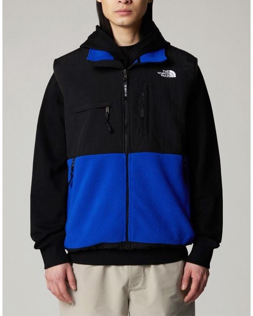 The North Face Blue Retro Denali Vest Jacket Clothing Coats for men