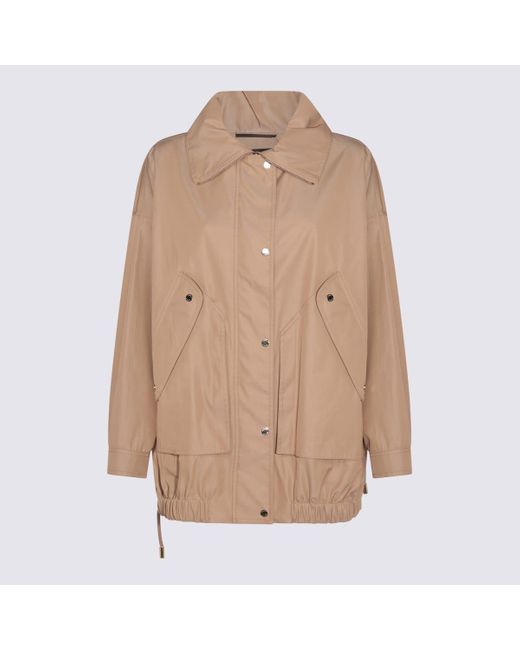 Moorer Natural Camel Casual Jacket