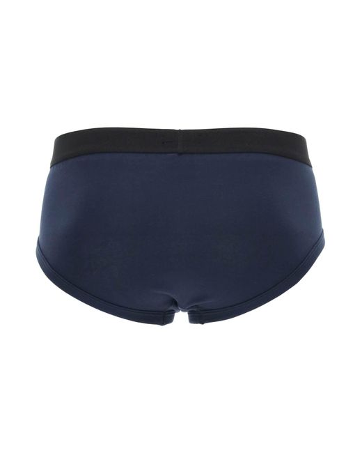 Tom Ford Blue Cotton Briefs With Logo Band for men
