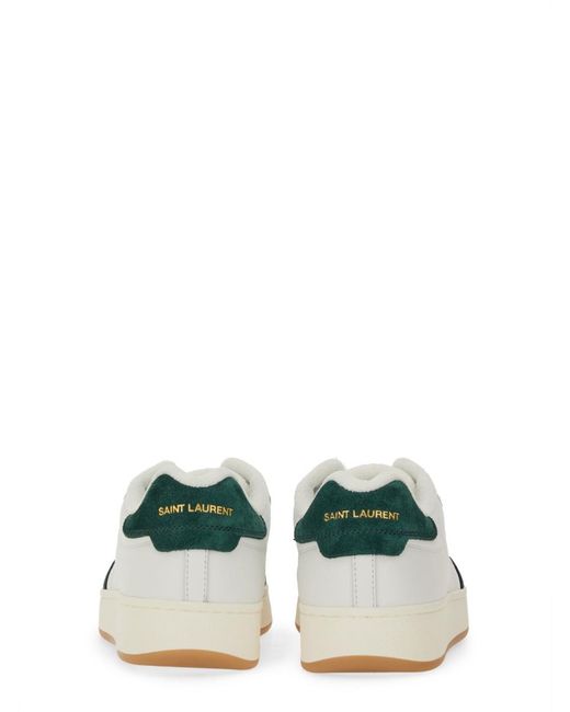 Saint Laurent White Smooth Leather Sl-61 Sneaker Calfskin Trainers for men