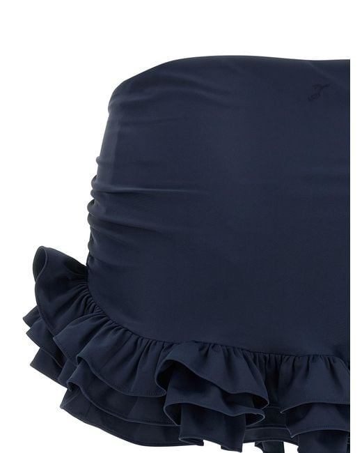 Jacquemus Blue Polyamide Long Skirt