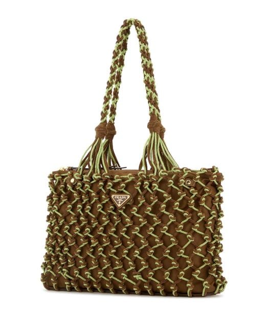 Prada Metallic Handbags.